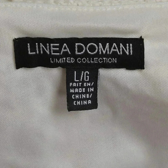 Linea Domani Crochet Midi Dress Cream Boho  Sleeveless Size Large - Picture 6 of 9